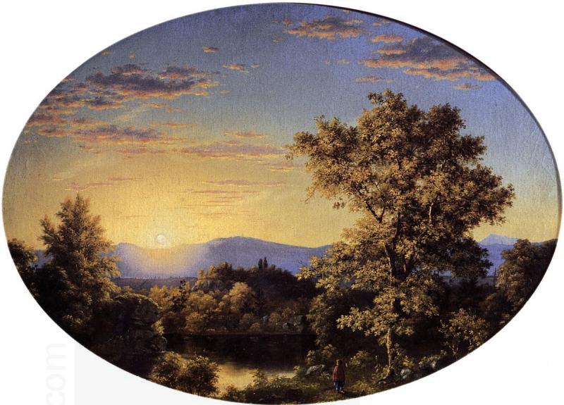 Frederic Edwin Church Twilight among the Mountains